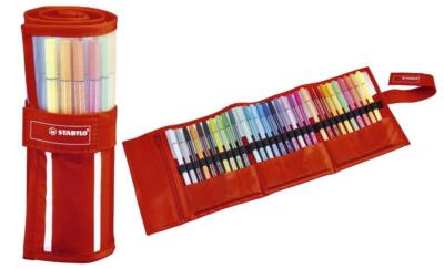 STABILO Fasermaler Pen 68, 30er Rollerset Streifen