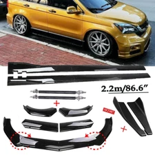 For Honda Pilot 2003-2023 Front Bumper Lip Spoiler Chin Splitter Bod Kit Gloss B