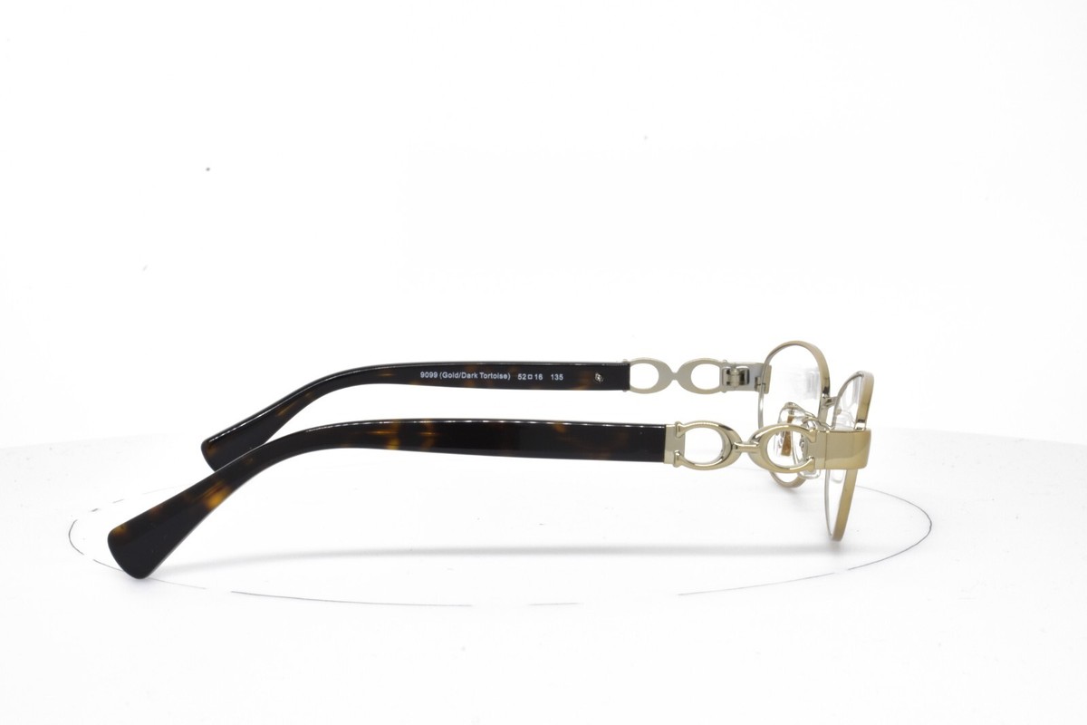 COACH EYEGLASSES Gold Tortoise frame 52-16-135 5062 9099 U10