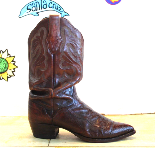 THIEVES MARKET El Dorado Handmade Exotic Brown Men Boots, Size 9.5 D USA Made. - Picture 2 of 16