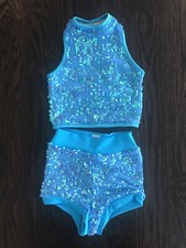 Light Blue Dance Costume By Balera/ Dress Up Girl Size S
