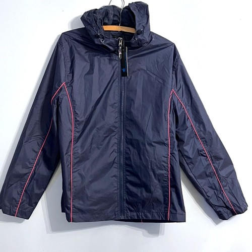 i5 Apparel Raincoat Womens 1X Navy Water Resistant Jacket New