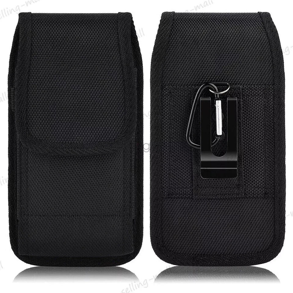 Cell Phone Holster Pouch for iPhone Samsung Wallet Case With Belt Clip - Image 2 of 4