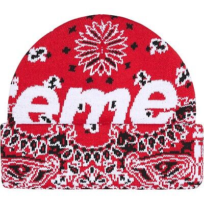 Supreme Big Logo Beanie (Red Bandana) | eBay Supreme Big Logo Beanie (Red Bandana) | eBay