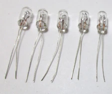 New 5 6v 40ma 2mm Grain of Wheat Miniature Stereo Dial Lamps with Tracking #