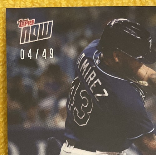 2022 Topps NOW #403 ⚾️ Harold Ramirez ⚾️ Tampa Bay Rays ⚾️ BLUE PARALLEL 04/49 - Picture 2 of 7