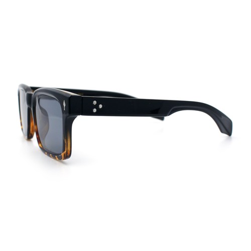 Mens Classy Gentlemanly Retro Thick Horn Rim Plastic Sunglasses - Picture 21 of 39