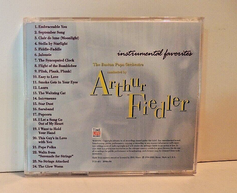 Artur Fielder Cd Time-Life Instrumental Favorites, TCD-4, 1994