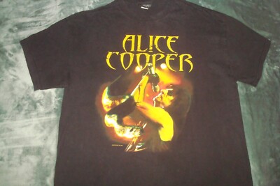 専用2 VTG 2004 ALICE COOPER DOUBLE SIDED T SHIRT XL HEAVY METAL CONCERT