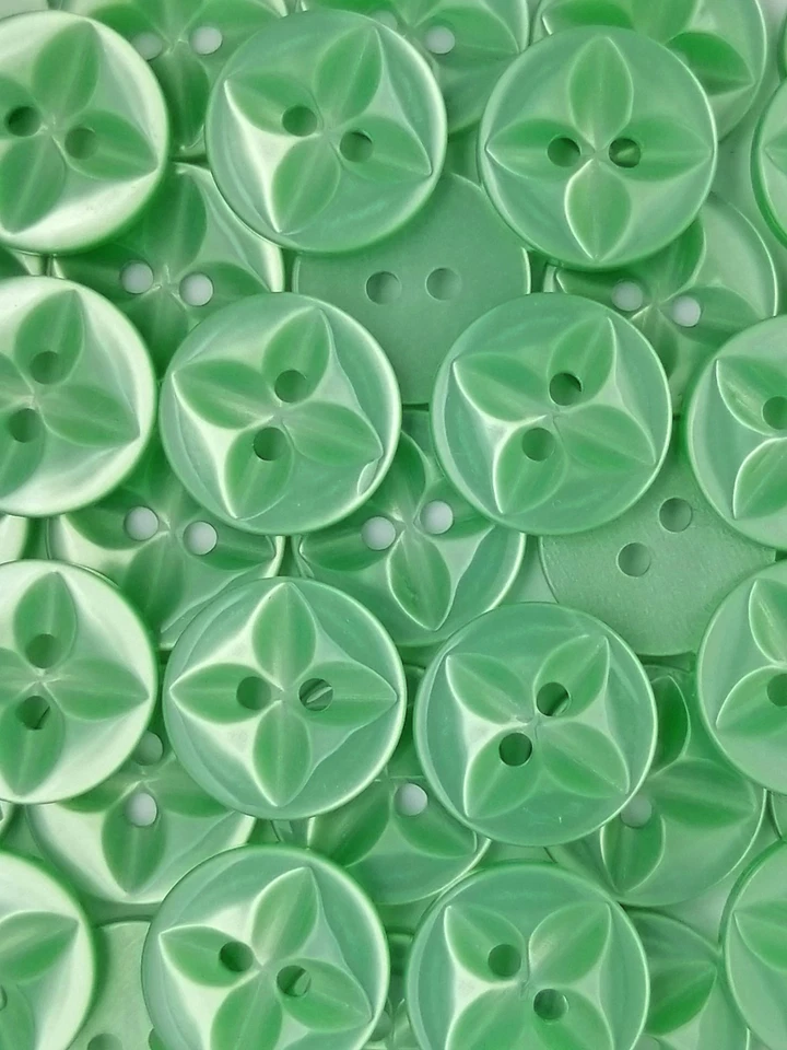 STAR BUTTON, SIZE 24L - 5/8", SHINY FINISH, 1 DOZEN, FREE SHIPPING USA - Image 4 of 4