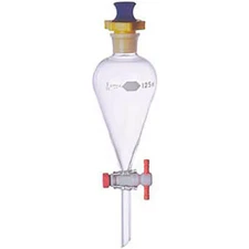 Kimble 29049F-500 KIMAX 500mL Squibb Pear-Shaped Separatory Funnel Stopcock 