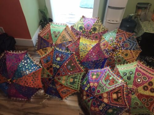 SHADE... ORGANIC VINTAGE PARASOLS COLORFUL BEACH HOUSEWARES DECORATION QUALITY