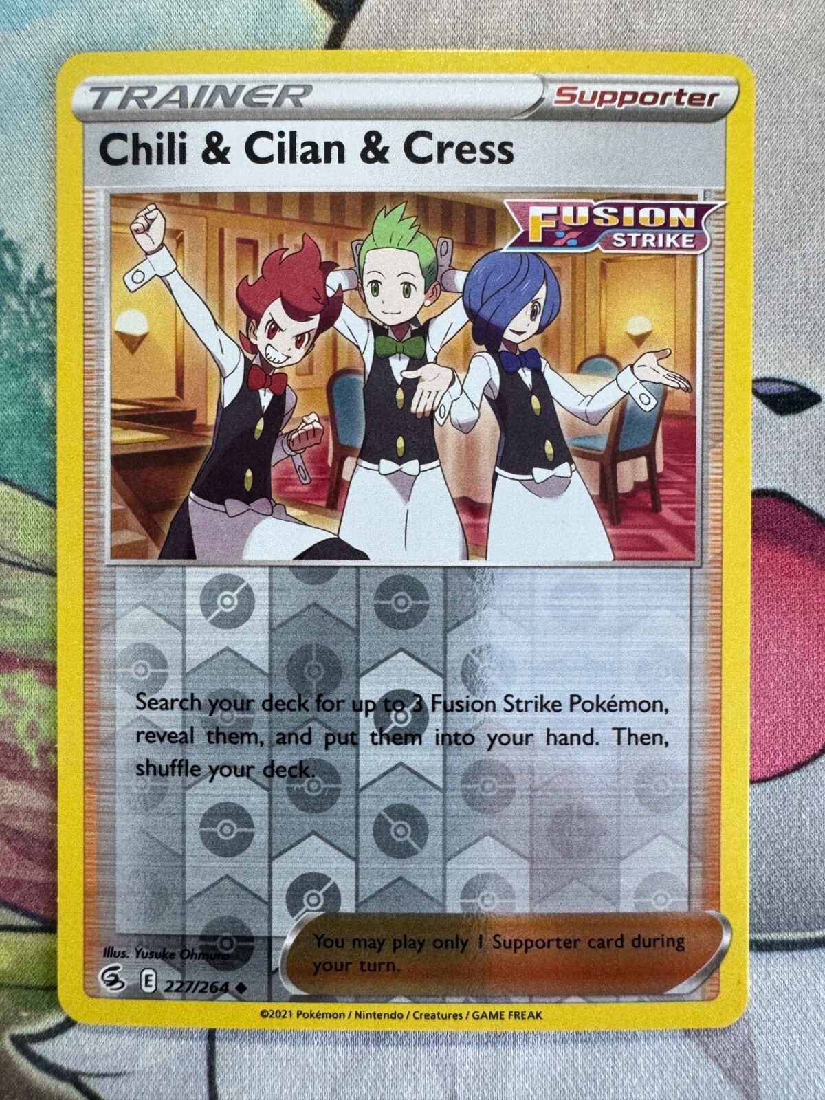 Chili & Cilan & Cress Reverse Holo English Pokemon TCG BKBL282
