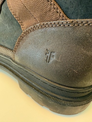 Bota de Combate Frye Scout 83703 Hombres Cuero Negro Talla 9.5 Botas Informales con Cordones NUEVAS - Imagen 5 de 22