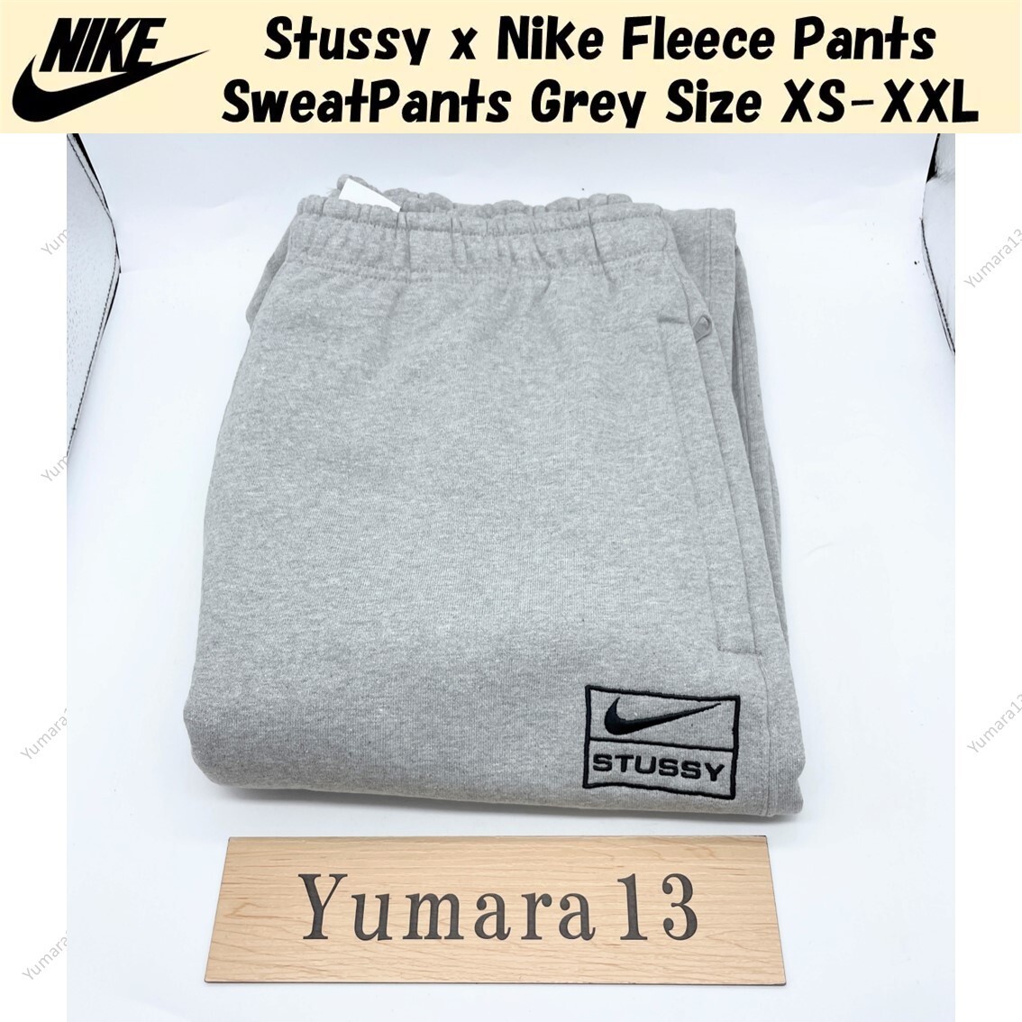 Stussy x Nike Fleece Pants SweatPants Grey XS-XXL US Size | eBay