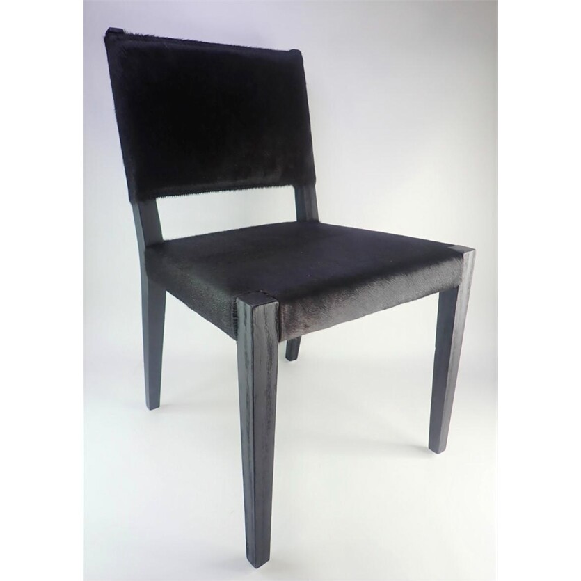 Four Hands 224455002 Caswell Villa Dining Chair Black Hair On Hide No
