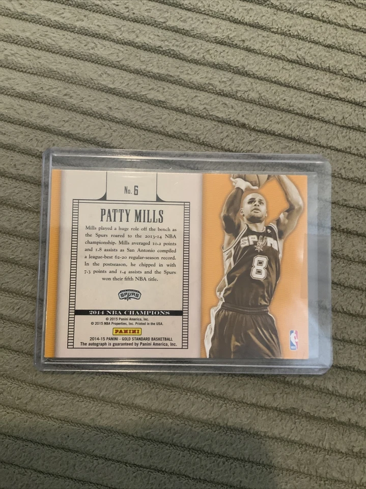2015-16 Estándar de Oro PATTY MILLS Anillos Rompedores Auto Campeón Autógrafo/199 SP Foto 2 de 4
