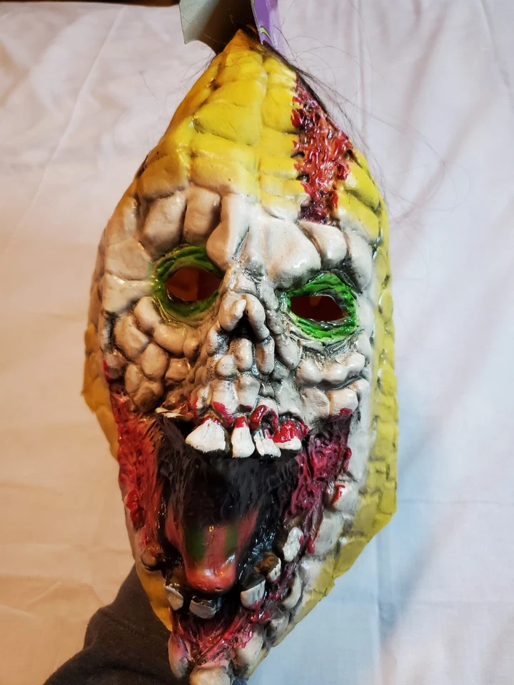 Evil Corn Mask Adult Halloween Latex Forum Masque 2015 Scary Horror Blood New - Image 2 of 4