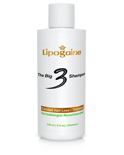 Lipogaine Big 3 Shamoo, Juego de 2 Botellas, Anti-Pérdida de Cabello Foto 2 de 2