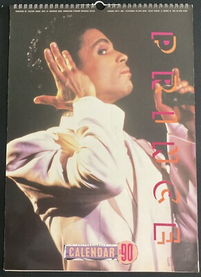 Prince - 1990 U.K. Calendar - Great Item for Collectors!  Great Images! RARE!