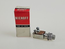 Niehoff Tune-Up Parts UN-145 Push Switch Silver/Gray NOS New Made In USA