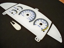 For 1999 Chevy Cavalier Z24 Rs Mt Stick Shift White Face Glow Through Gauges Kit