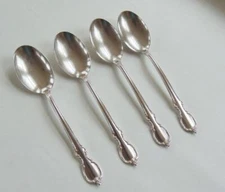 1847 Rogers Bros REFLECTION Soup Spoon Lot of 4 Spoons Silverplate 1959