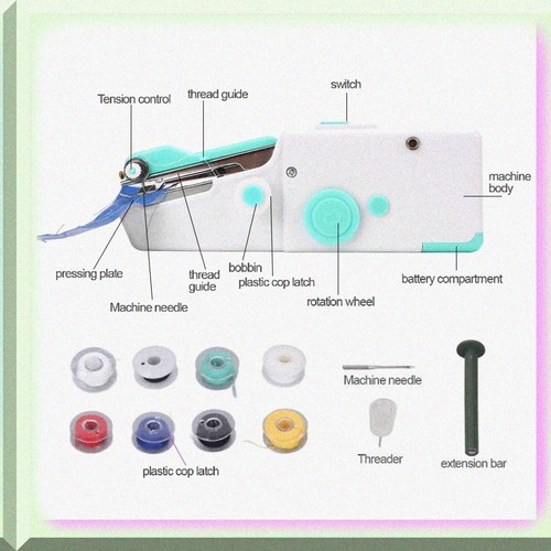 StitchMate Mini: Handheld Cordless Sewing Machine for Quick Mends - Perfect for - 第 6/7 張圖片