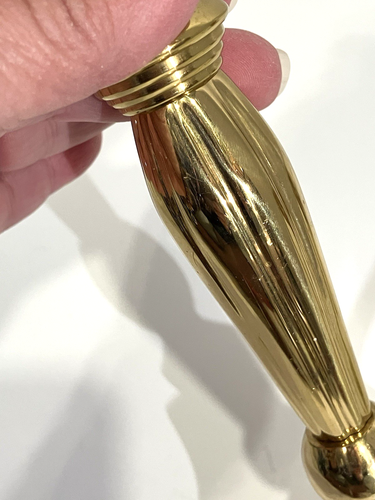Polished Brass Accent Electric Lamp 8.5” Tall - Picture 5 of 7