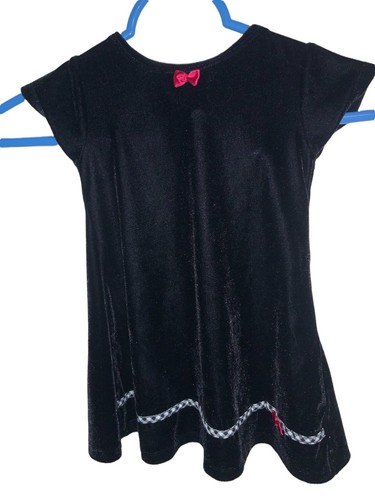 Toddler 18 Month Christmas Dress and Coat Cover Red Black - Picture 4 of 8
