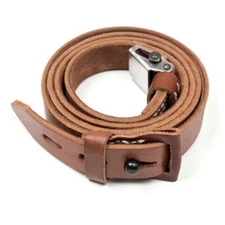 German 98k Mauser Leather Rifle Sling - World War II Reproduction - NEW