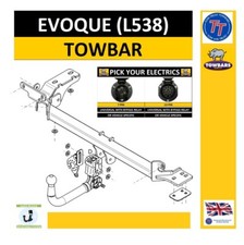 Detachable Towbar Land Rover Evoque L538 2011 to2019 Swan Neck Tow Bar Electrics