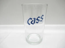 1X: CASS "카스" KOREAN SOJU SOMAEK BEER GLASS (225mL / ~8 FL. OZ.)