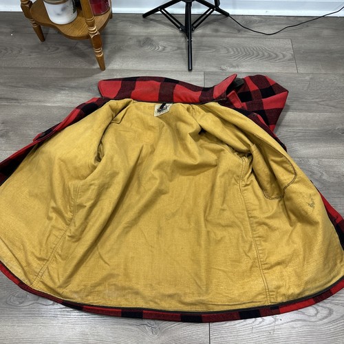 Vintage Woolrich Wool Men's Mackinaw Jacket 505 Buffalo Plaid Hunting Size 44 - Picture 10 of 10