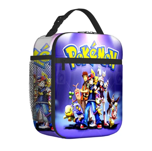 Pikachu Pokemon Insulated Lunch Bag School Picnic Snack Lunchbox Travel Box Gift - Picture 60 of 69