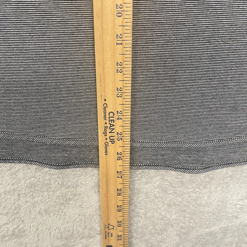 Camisa sin mangas Lands End para mujer mediana negra a rayas cuello redondo informal Foto 3 de 4