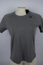 NWT Womens Adidas GU0699 Aeroready Workout Tee Tshirt sz M Gray Running