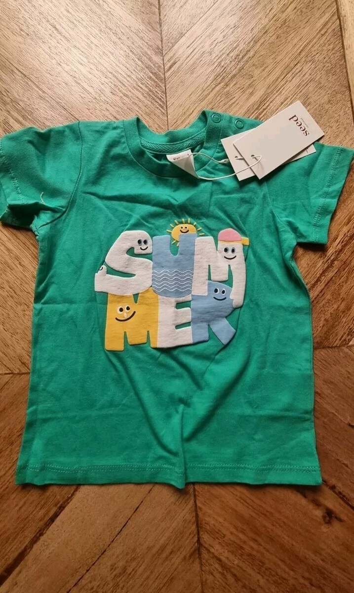 トップス n Seed Heritage - Baby Boys Summer Print Top/T-Shirt - Size 0/6-12