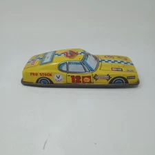 Vintage Tin Friction Race Car Pro Stock 12 Japan - Shell, Firestone, Valvoline