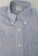 Brooks Brothers Regent The Original Polo Shirt 15/34-35 Non Iron Cotton Stripe