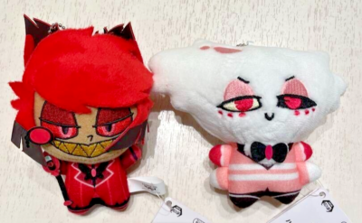 Hazbin Hotel Plush Doll Mascot Chain Angel Dust Alastor Set 2