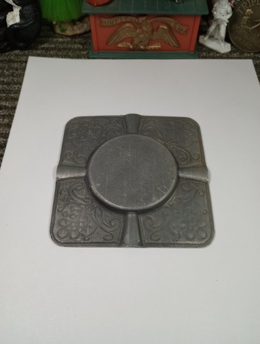 Antique Aluminum Ashtray - Picture 4 of 5