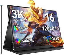 3K OLED Gaming Monitor UPERFECT 16" 120Hz 0.1ms 500nit Portable