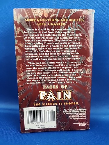 Planescape Novel Pages of Pain Troy Denning pb (TSR, 1st paperback printing) VG - 第 2/10 張圖片