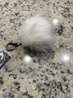 DreamWorks Trolls White Faux Fur Pom Pom Key Chain Metal Accent, One Size — photo 1