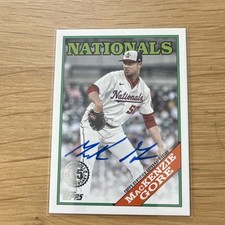 2023 Topps Update Series MacKenzie Gore Nationals 1988 Autograph Insert 88BA-MG