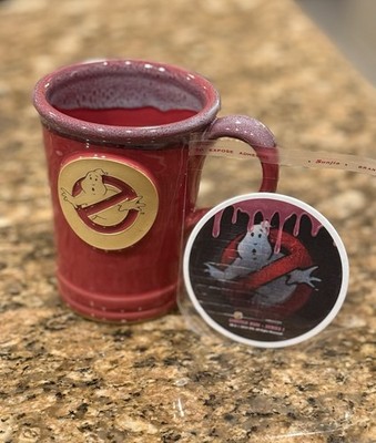 Pop Culture Coffee Ghostbusters 2 Pink Ectoplasm Mood Slime & Coaster LE Mug