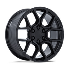 Juego de 4 ruedas negras brillantes 22x9 Performance Replicas PR233 6x5,5 (28 mm)