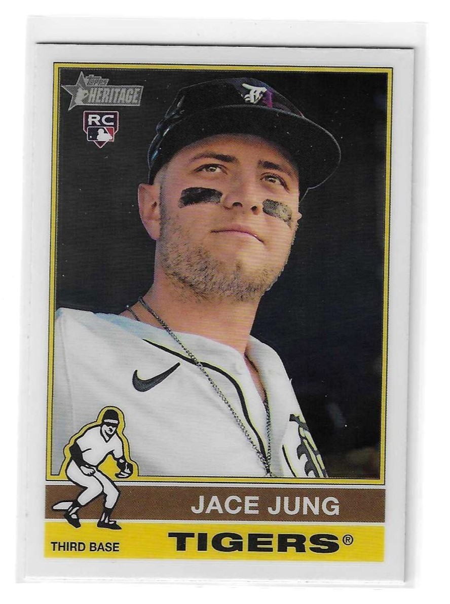 2025 Topps Heritage - Chrome #71 Jace Jung (RC)