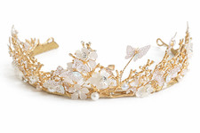 Womens Hair Accessories Bridal Tiara Crown Jeweled Headdress Bride